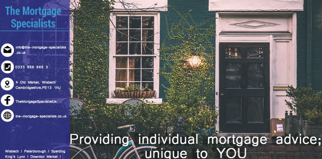 A branded image with a house in the background